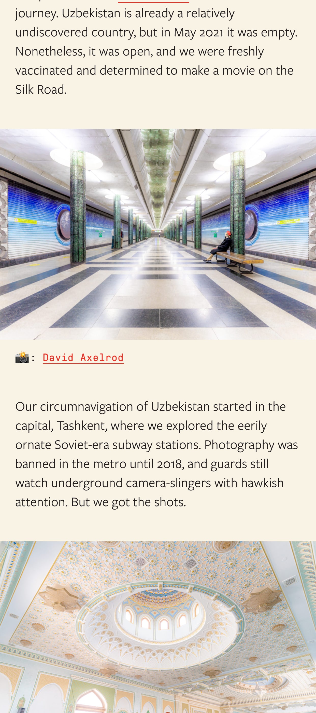 The Making of Get Away! — Exploring Otherwhere in Uzbekistan — page section 2 of 8